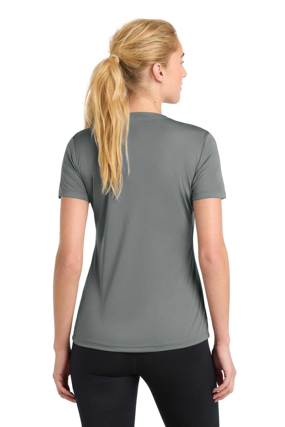 Sport-Tek Women's PosiCharge Competitor Tee LST350 - Grey Concrete - Back