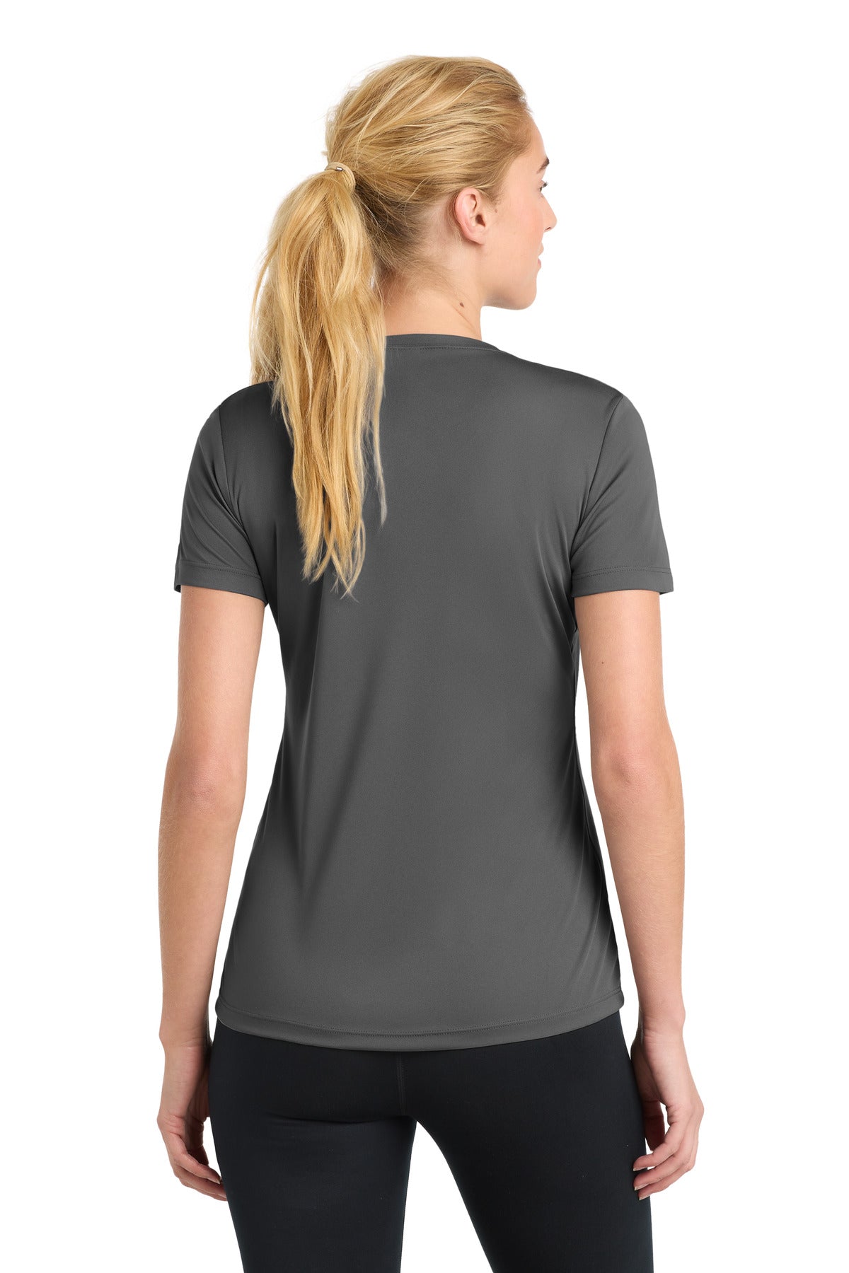 Sport-Tek Women's PosiCharge Competitor Tee LST350 - Iron Grey - Back