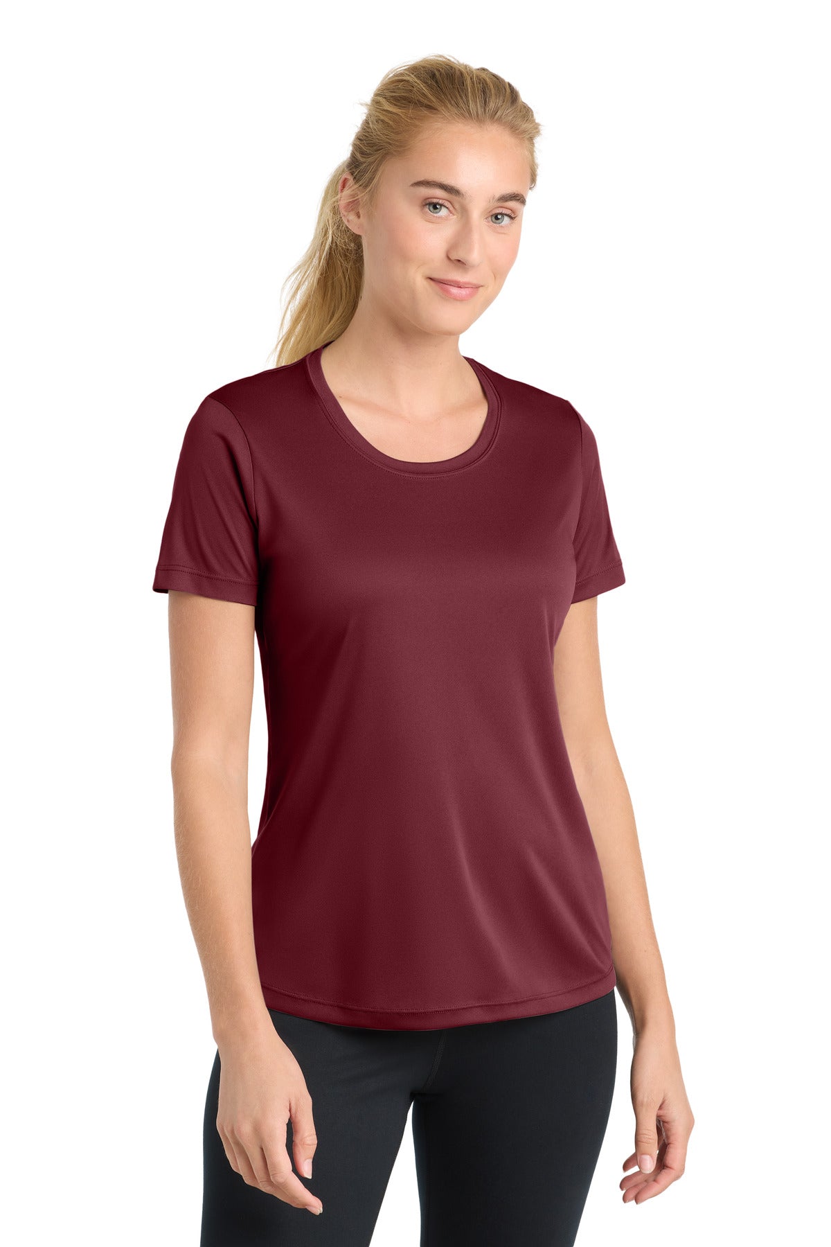 Sport-Tek Women's PosiCharge Competitor Tee LST350 - Maroon - Front