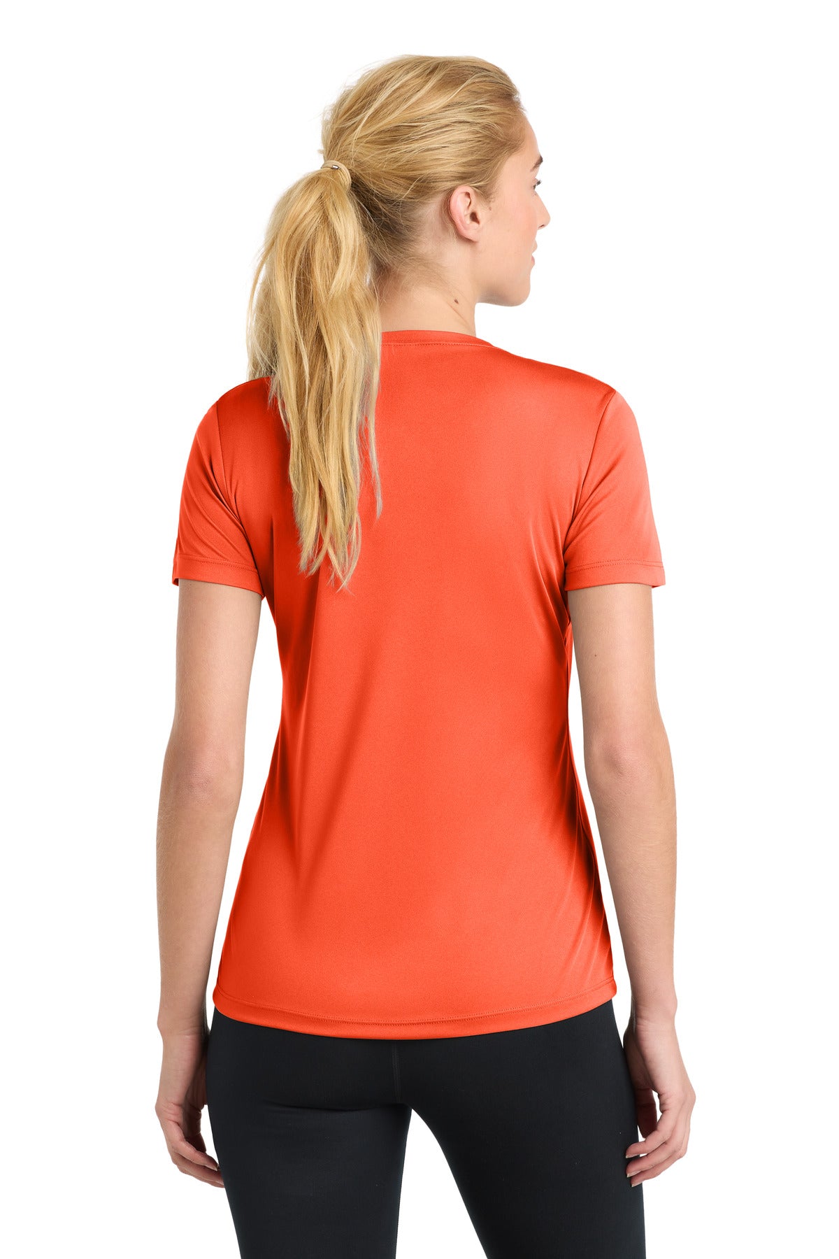 Sport-Tek Women's PosiCharge Competitor Tee LST350 - Neon Orange - Back