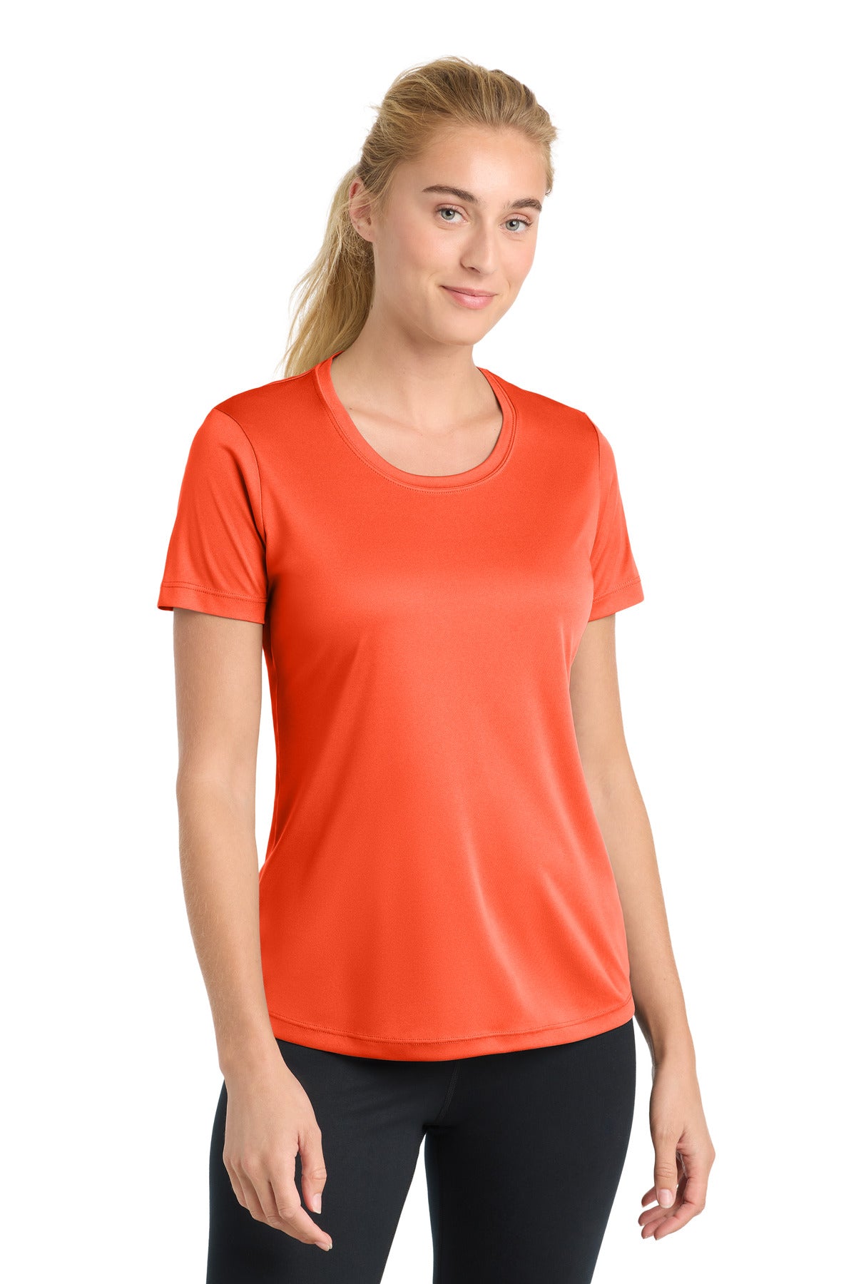Sport-Tek Women's PosiCharge Competitor Tee LST350 - Neon Orange - Front