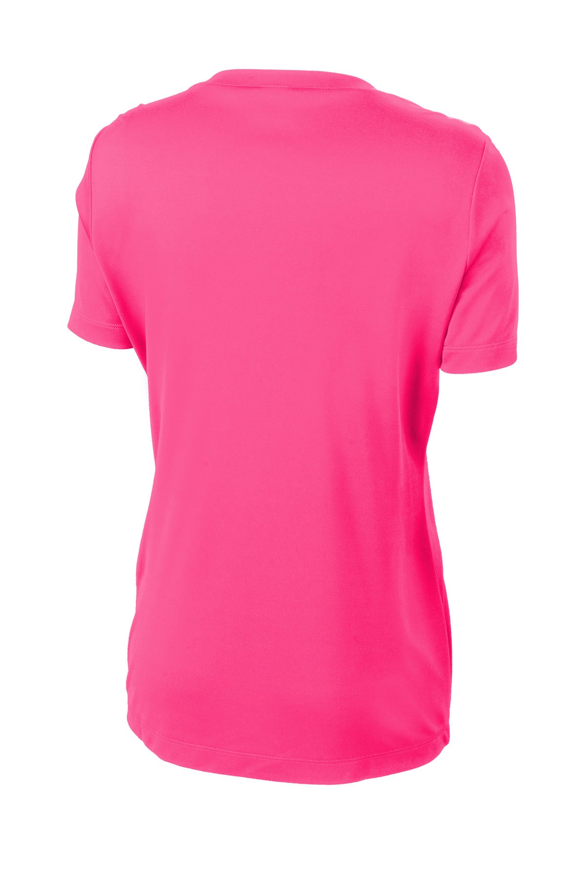 Sport-Tek Women's PosiCharge Competitor Tee LST350 - Neon Pink - Back (flat)