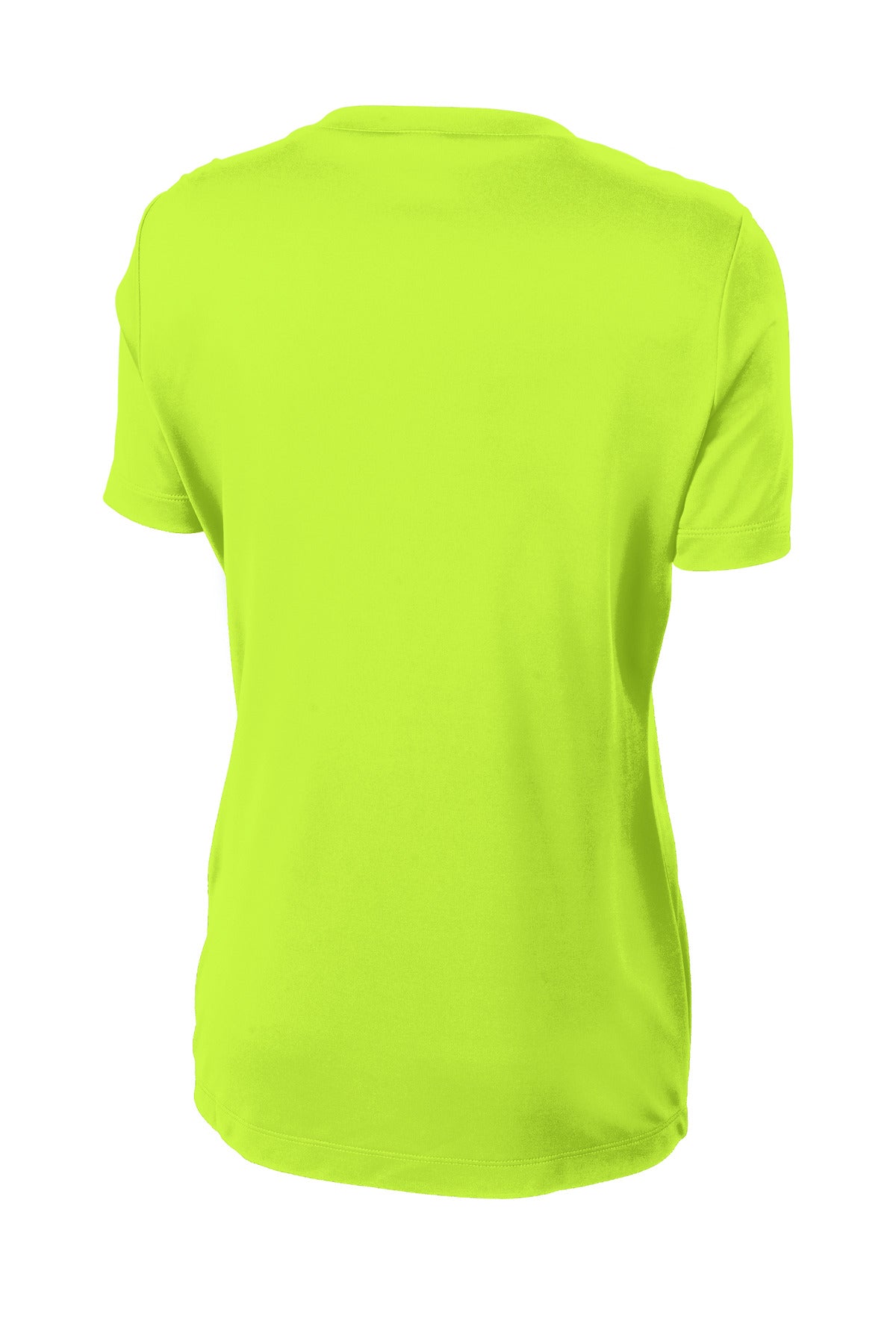 Sport-Tek Women's PosiCharge Competitor Tee LST350 - Neon Yellow - Back (flat)