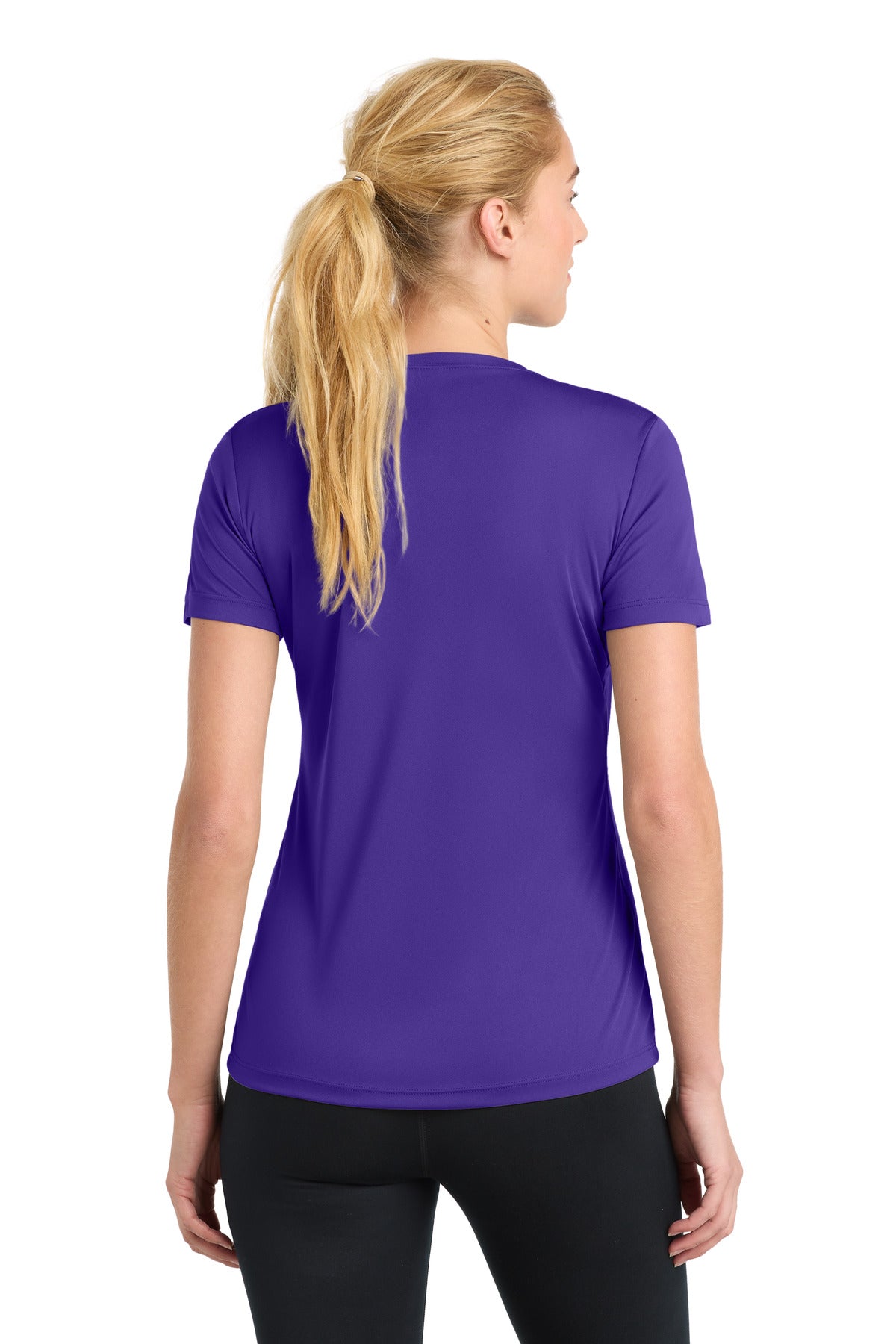 Sport-Tek Women's PosiCharge Competitor Tee LST350 - Purple - Back