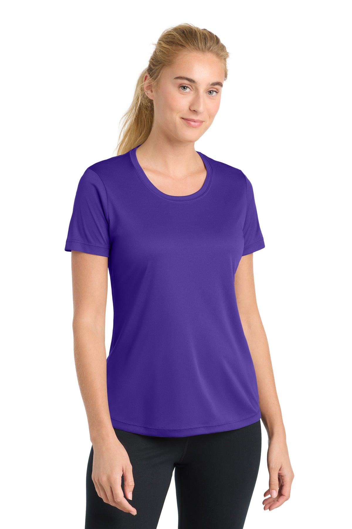 Sport-Tek Women's PosiCharge Competitor Tee LST350 - Purple - Front