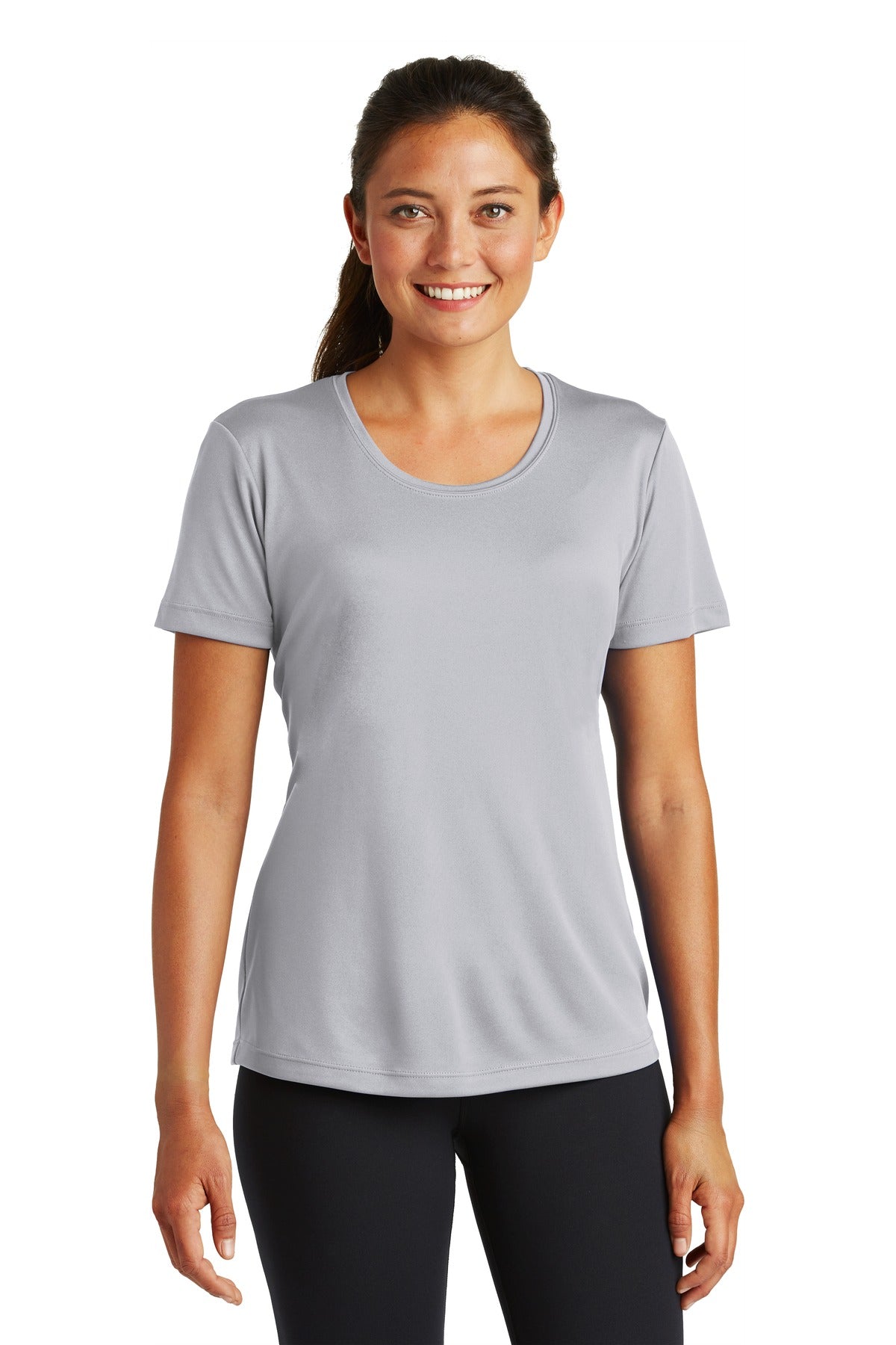 Sport-Tek Women's PosiCharge Competitor Tee LST350 - Silver - Front