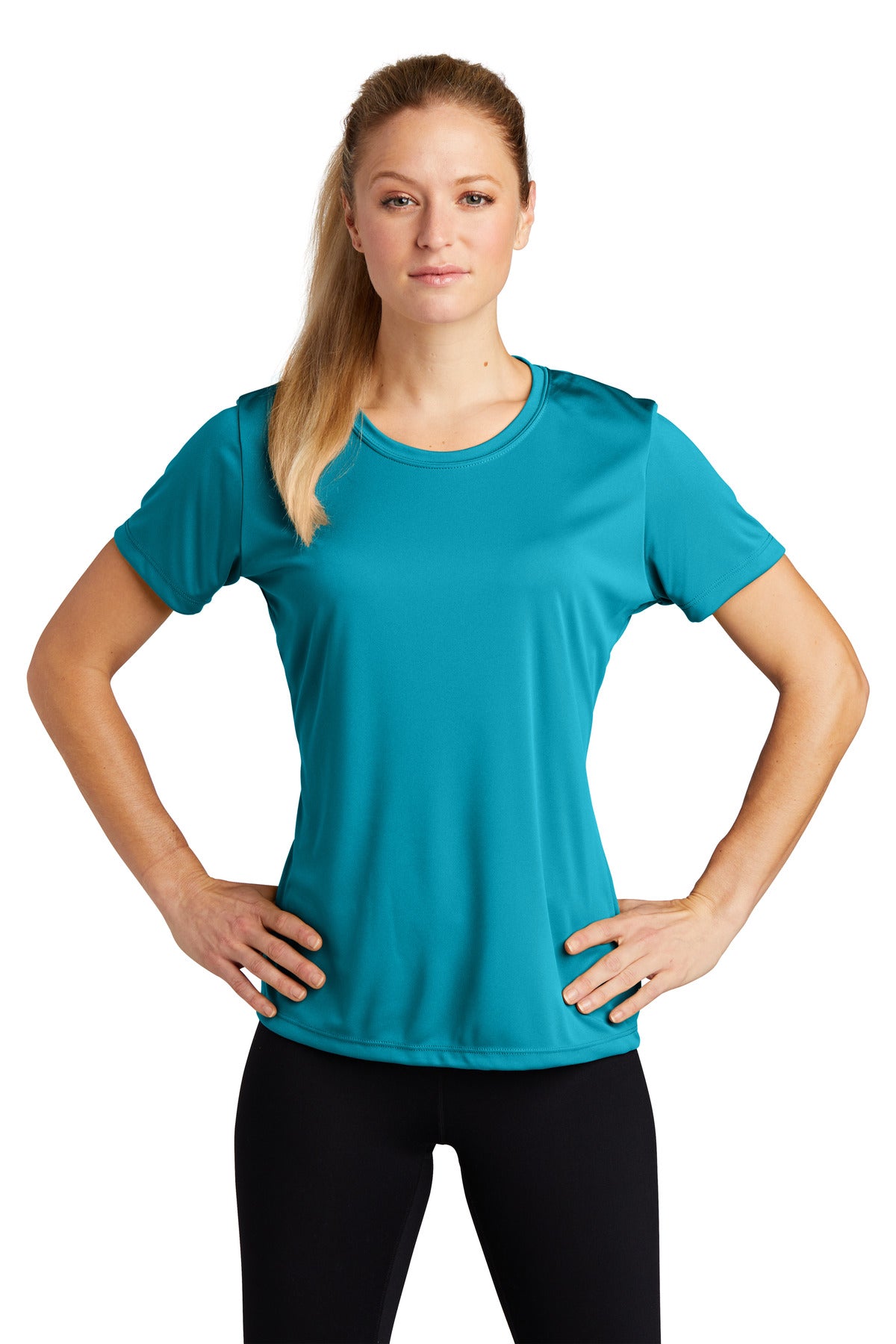 Sport-Tek Women's PosiCharge Competitor Tee LST350 - Tropic Blue - Front