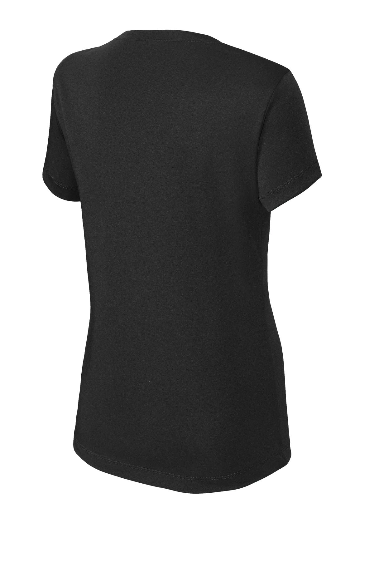 Sport-Tek Women's PosiCharge Competitor V-Neck Tee LST353 - Black - Back (flat)
