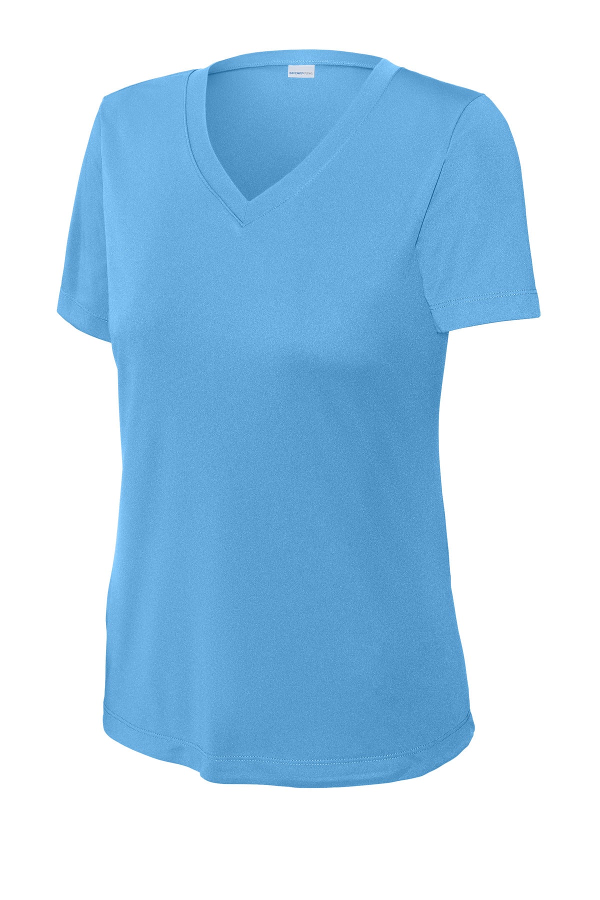 Sport-Tek Women's PosiCharge Competitor V-Neck Tee LST353 - Carolina Blue - Front (flat)