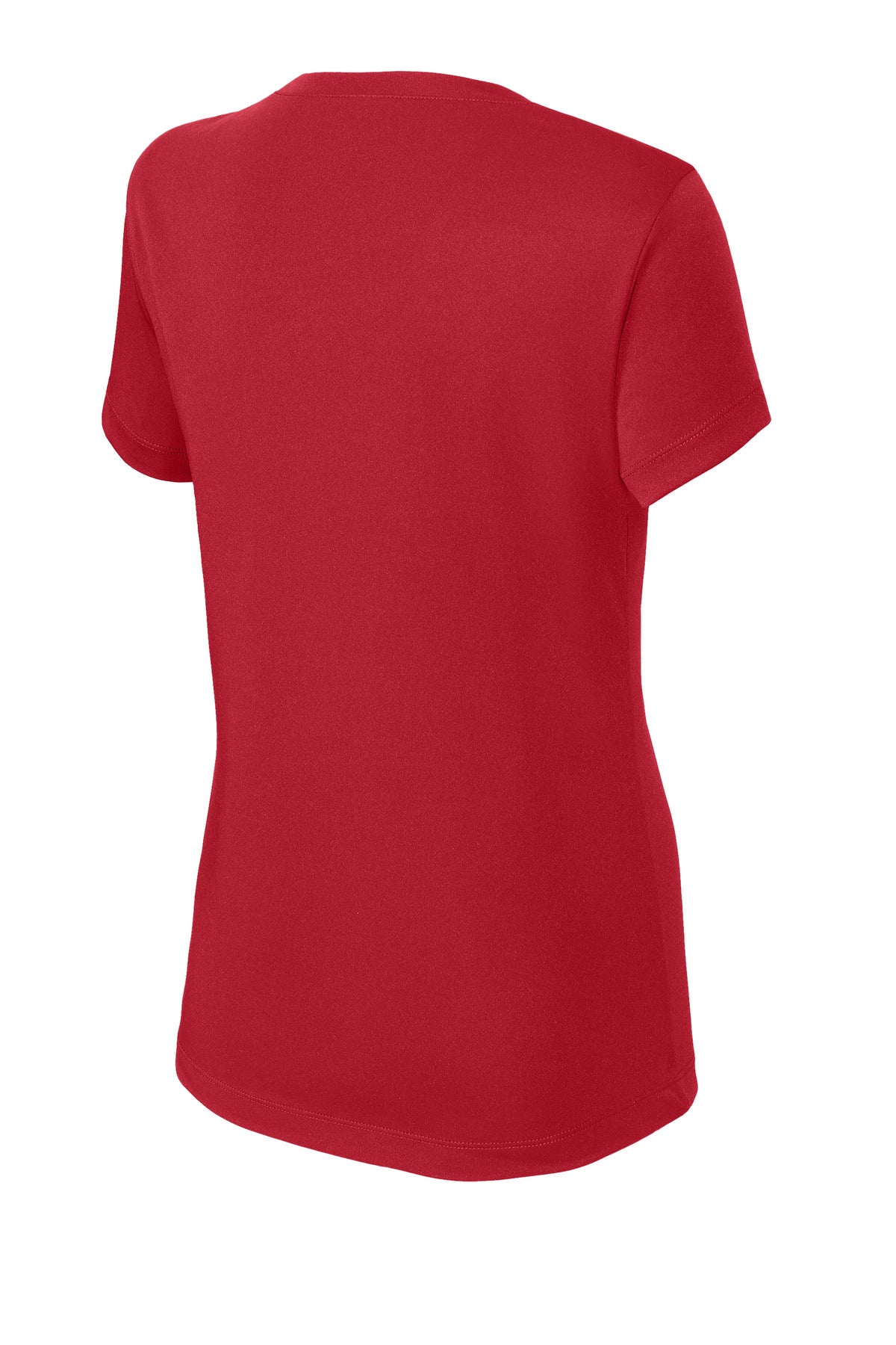 Sport-Tek Women's PosiCharge Competitor V-Neck Tee LST353 - Deep Red - Back (flat)