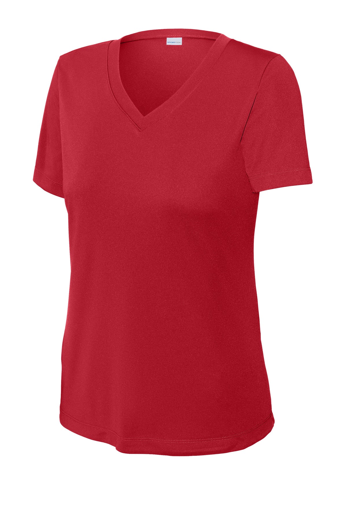 Sport-Tek Women's PosiCharge Competitor V-Neck Tee LST353 - Deep Red - Front (flat)