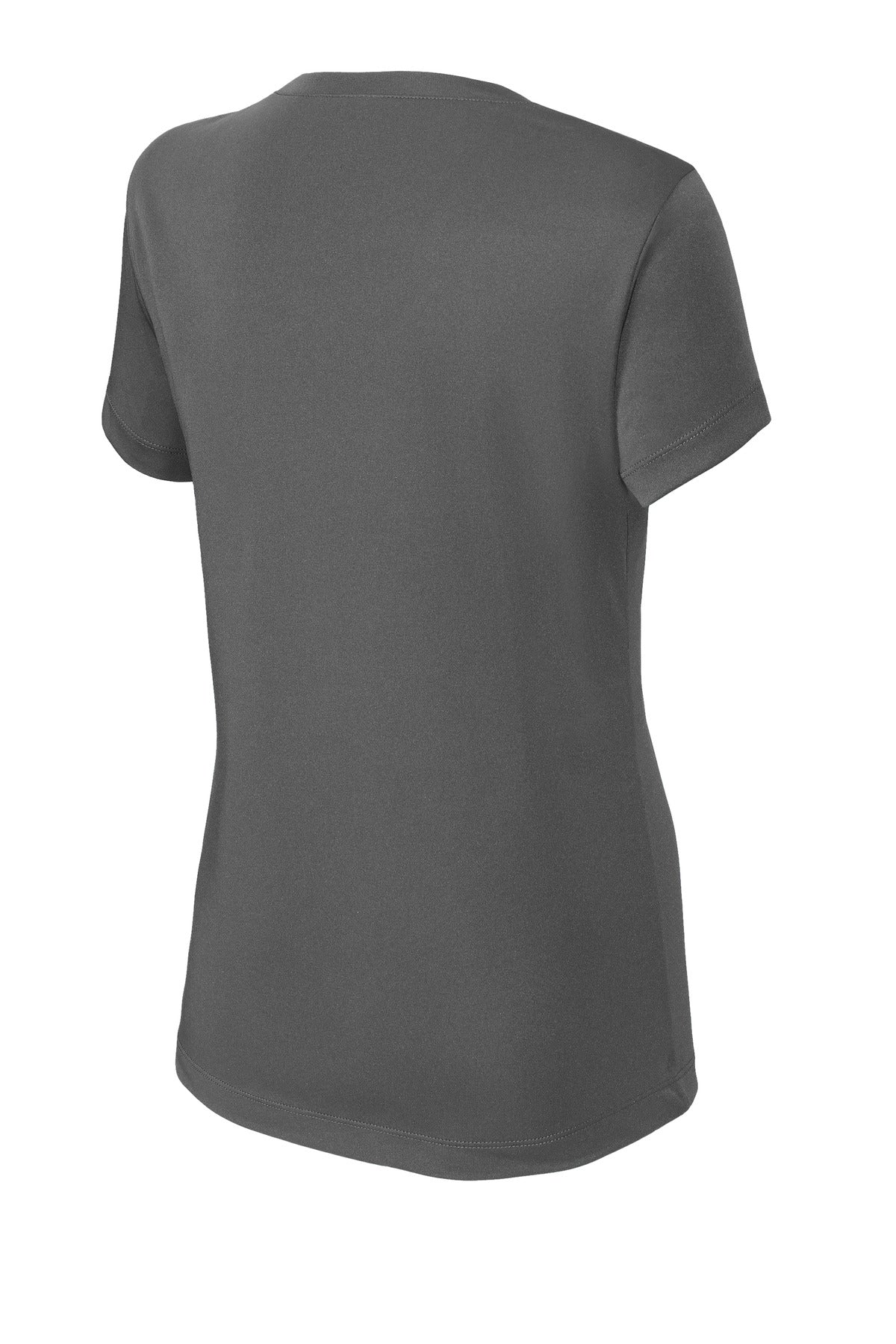 Sport-Tek Women's PosiCharge Competitor V-Neck Tee LST353 - Iron Grey - Back (flat)