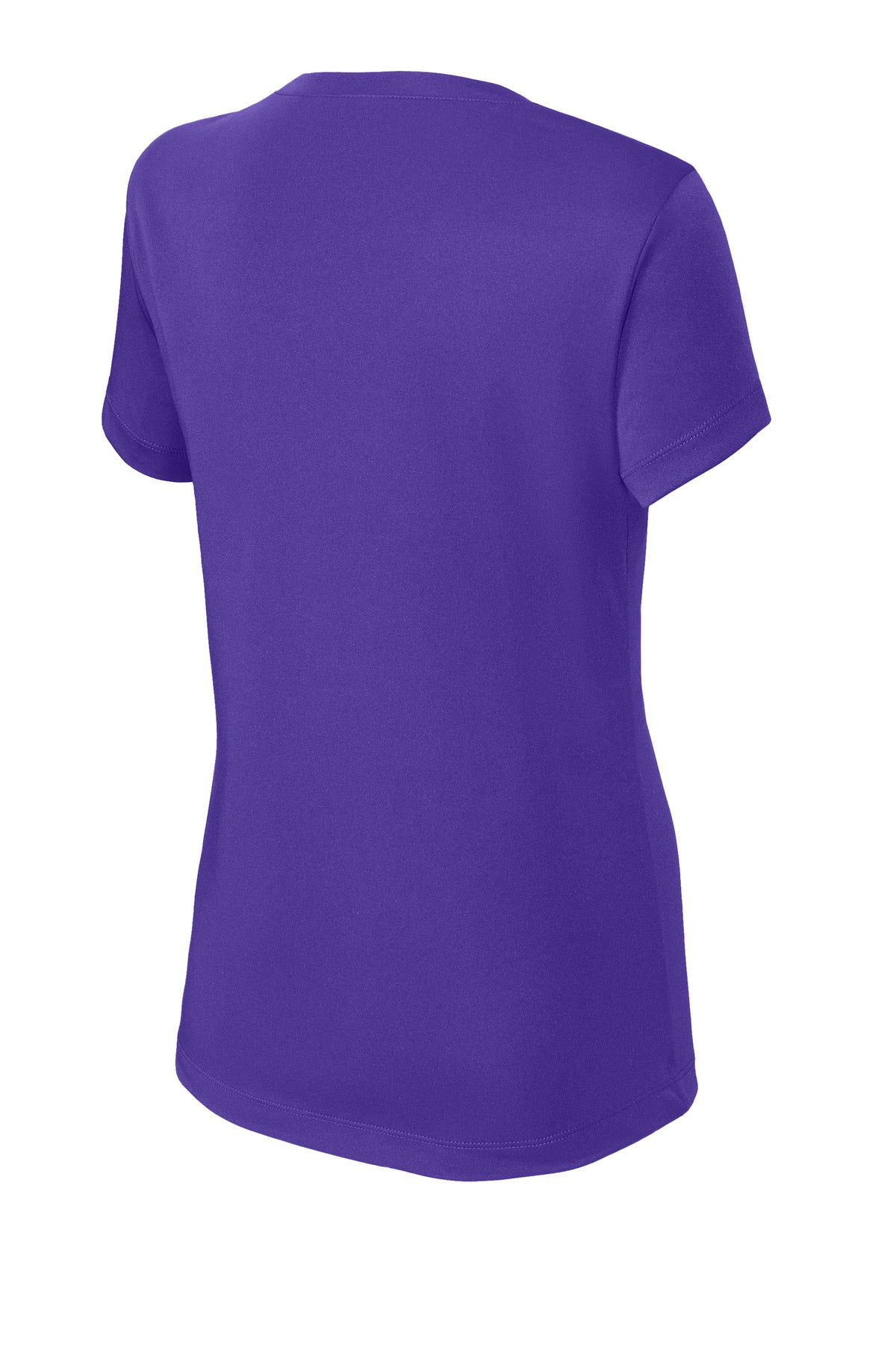 Sport-Tek Women's PosiCharge Competitor V-Neck Tee LST353 - Purple - Back (flat)