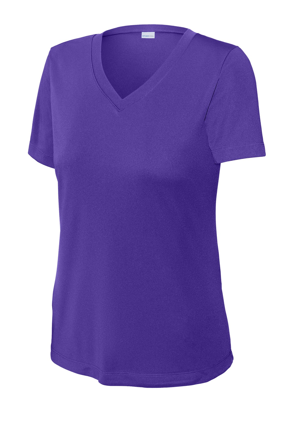 Sport-Tek Women's PosiCharge Competitor V-Neck Tee LST353 - Purple - Front (flat)