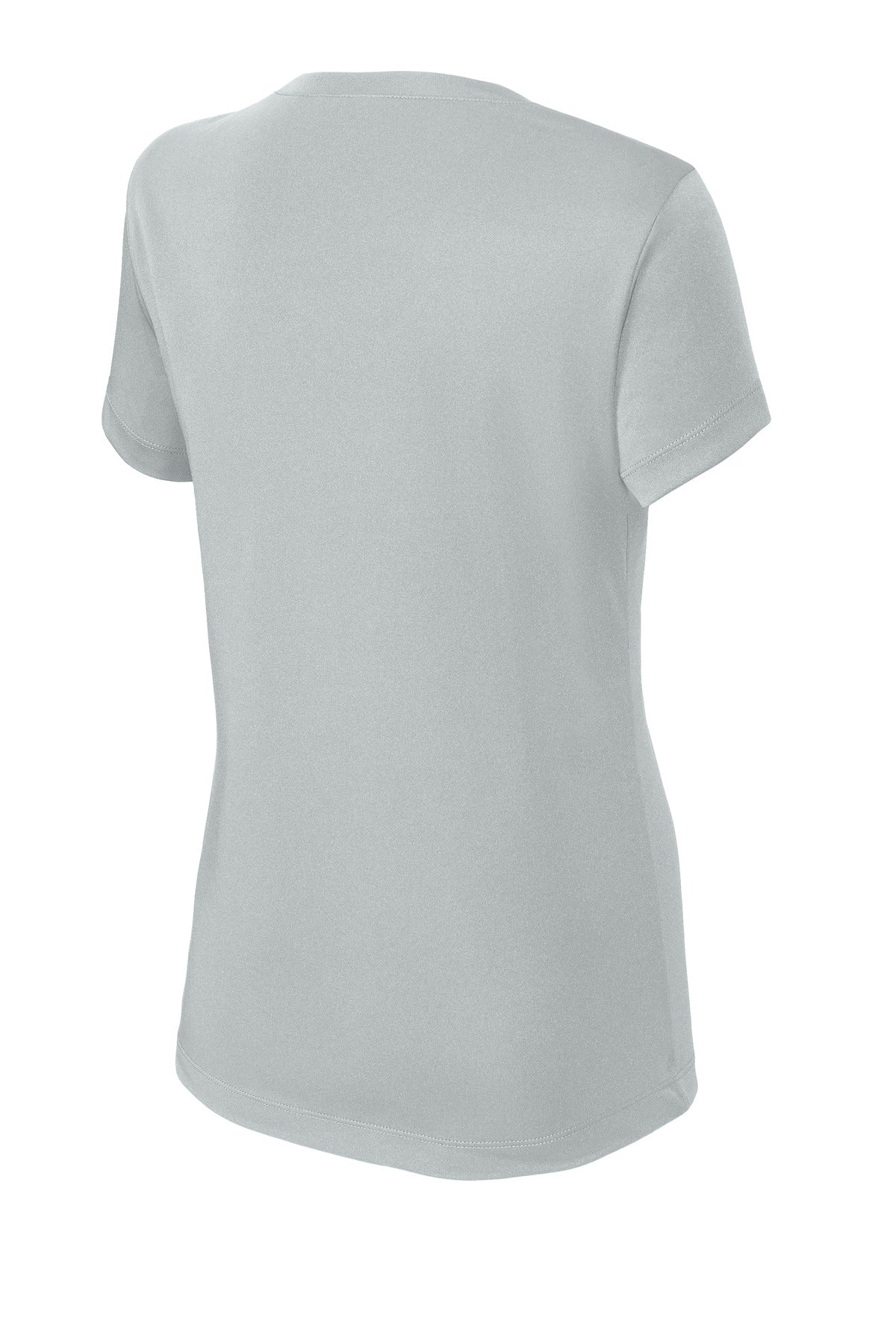 Sport-Tek Women's PosiCharge Competitor V-Neck Tee LST353 - Silver - Back (flat)