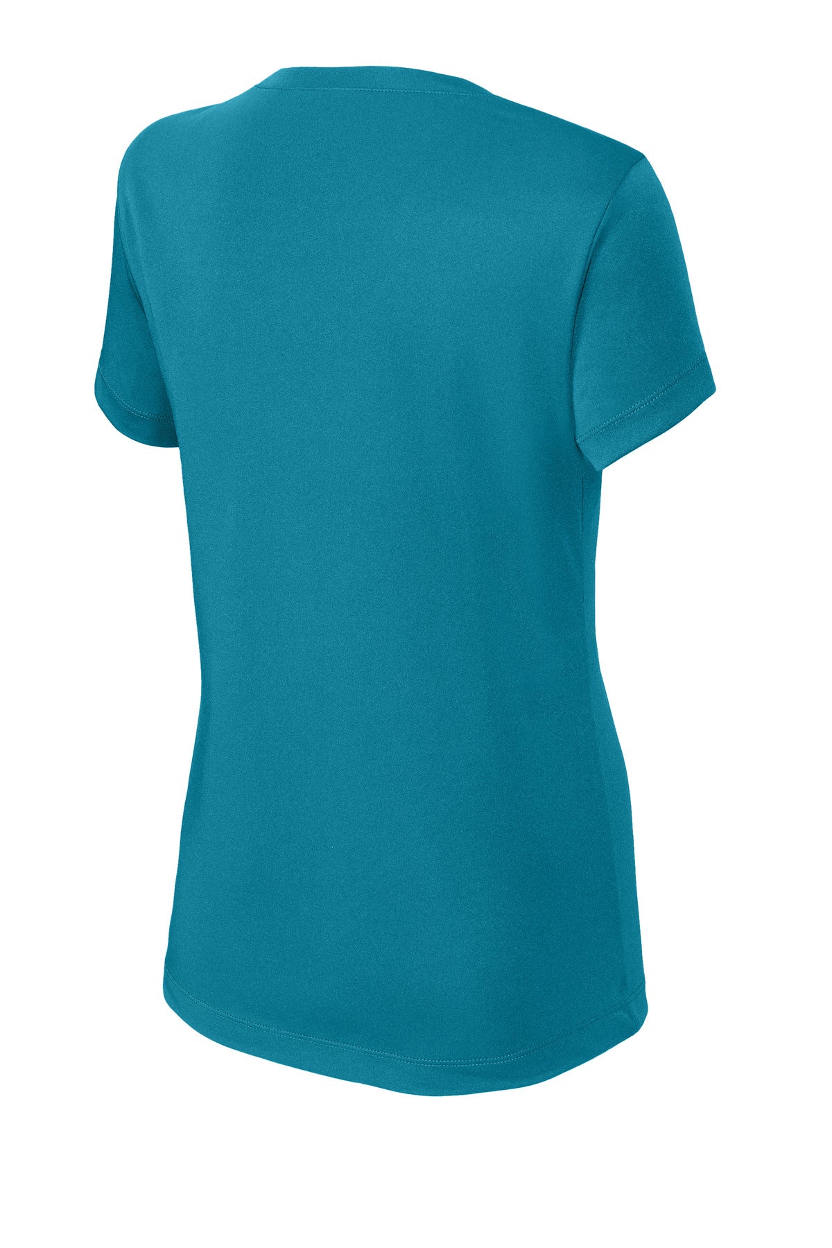Sport-Tek Women's PosiCharge Competitor V-Neck Tee LST353 - Tropic Blue - Back (flat)