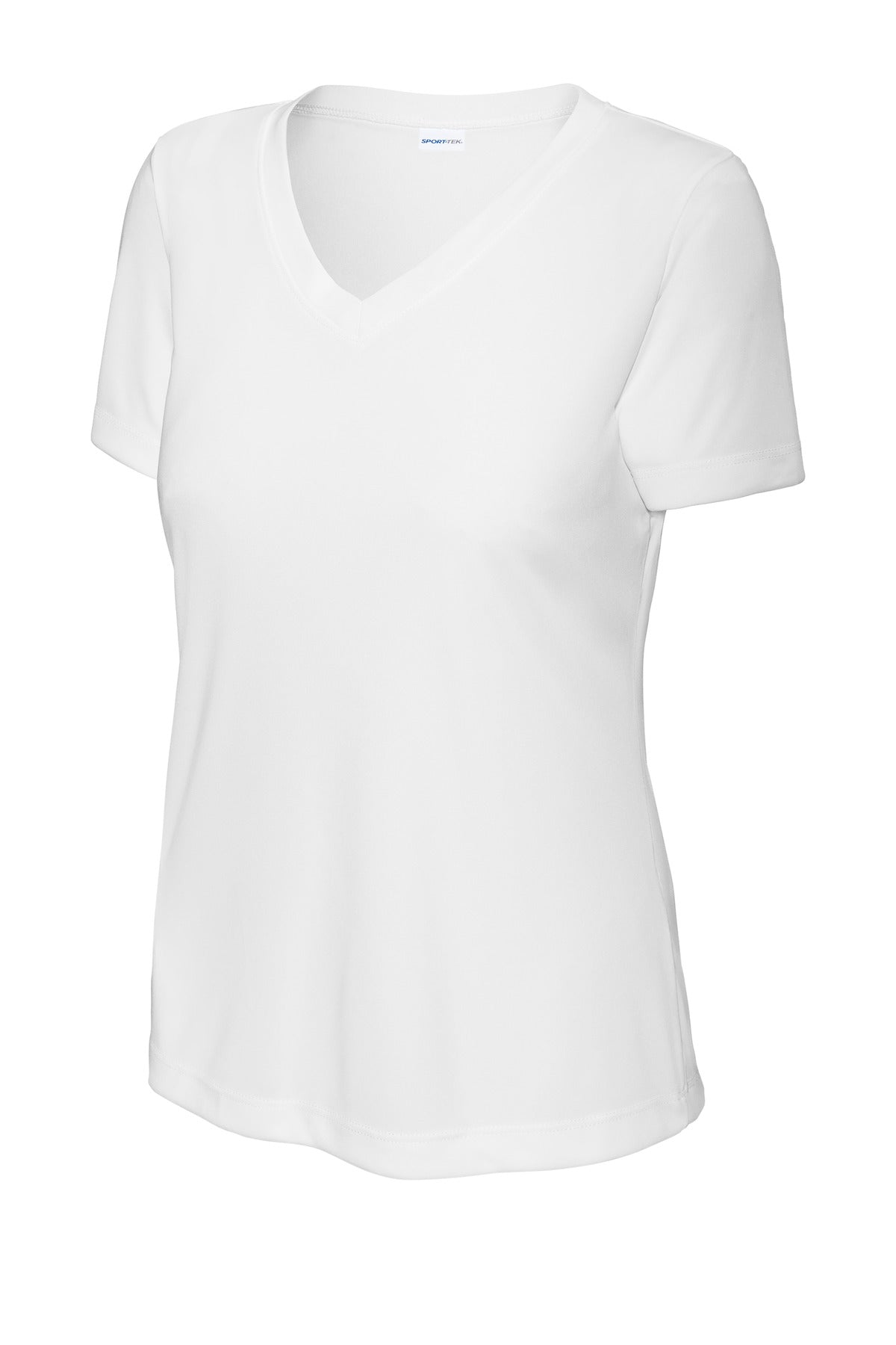 Sport-Tek Women's PosiCharge Competitor V-Neck Tee LST353 - White - Front (flat)