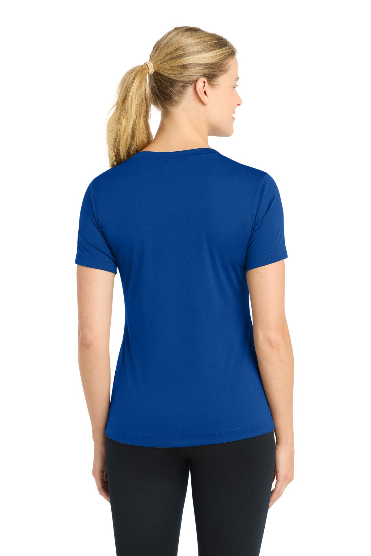 Sport-Tek Women's PosiCharge Competitor V-Neck Tee LST353 - True Royal - Back
