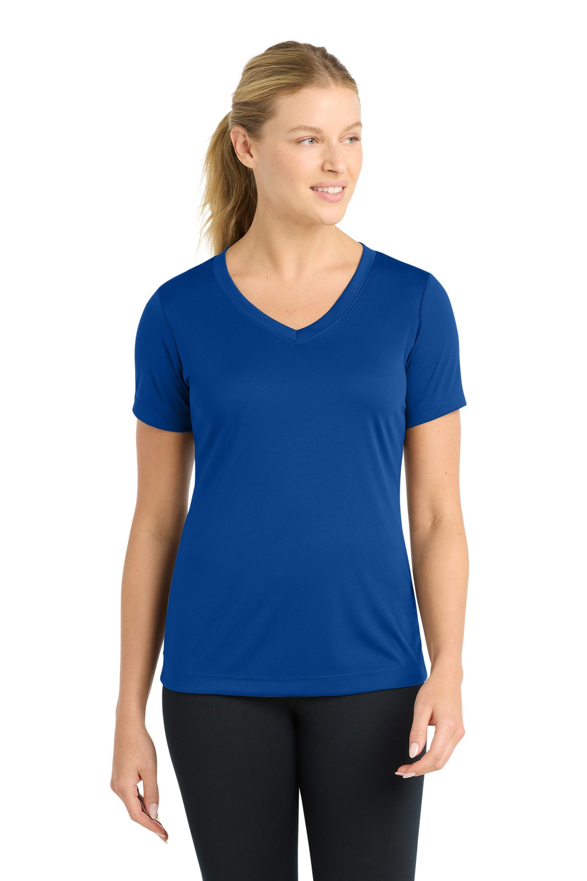 Sport-Tek Women's PosiCharge Competitor V-Neck Tee LST353 - True Royal - Front