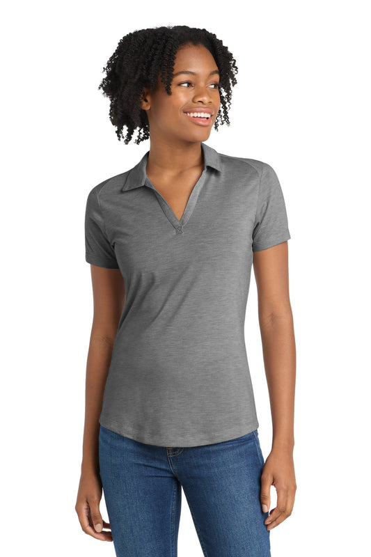 Sport-Tek  ®  Women's PosiCharge  ®  Tri-Blend Wicking Polo. LST405