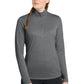 Sport-Tek  ®  Women's PosiCharge  ®  Tri-Blend Wicking 1/4-Zip Pullover. LST407