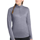 Sport-Tek  ®  Women's PosiCharge  ®  Tri-Blend Wicking 1/4-Zip Pullover. LST407