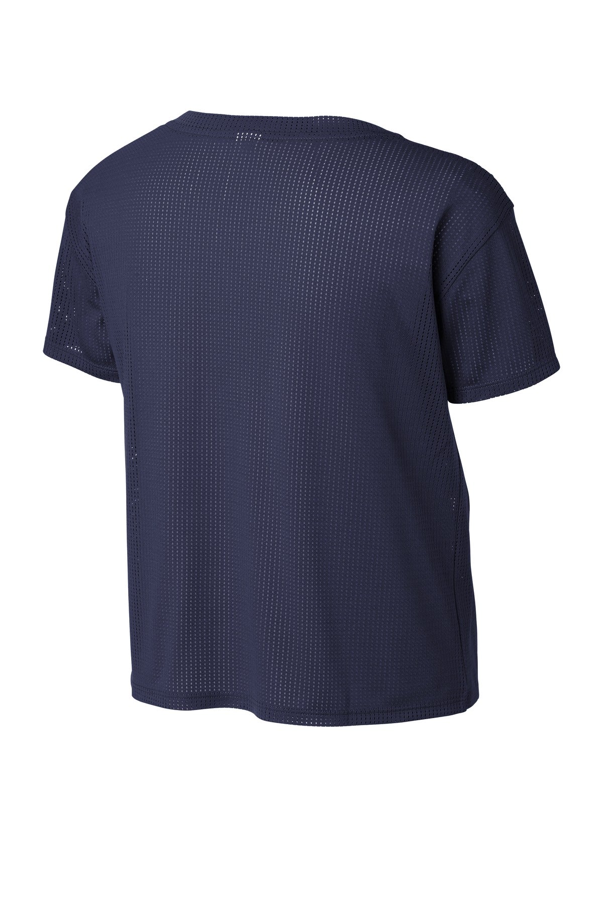 Sport-Tek Women's PosiCharge Draft Crop Tee LST411 - True Navy - Back (flat)