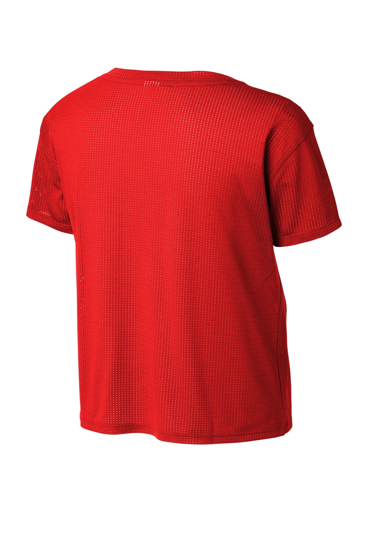 Sport-Tek Women's PosiCharge Draft Crop Tee LST411 - True Red - Back (flat)