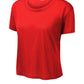 Sport-Tek Women's PosiCharge Draft Crop Tee LST411 - True Red - Front (flat)