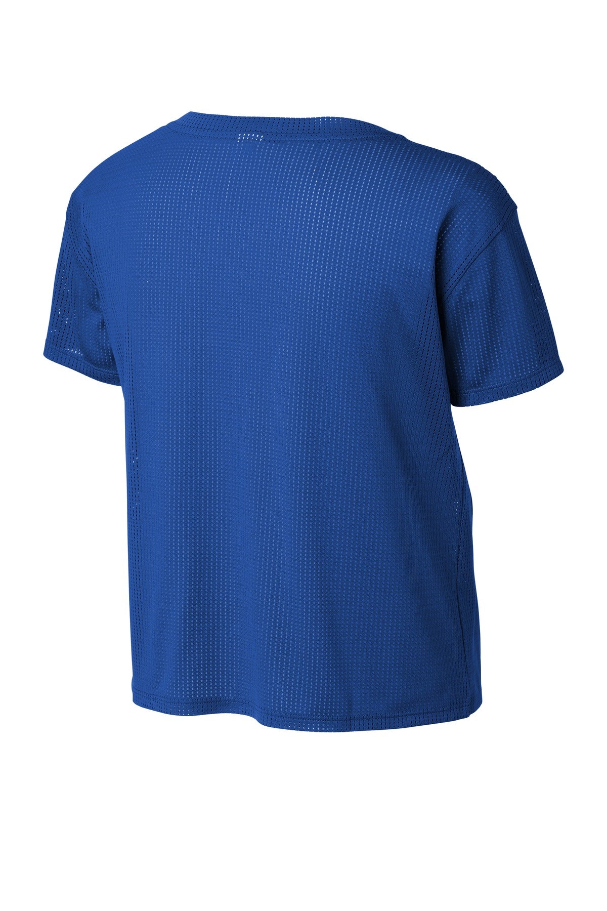 Sport-Tek Women's PosiCharge Draft Crop Tee LST411 - True Royal - Back (flat)