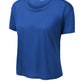 Sport-Tek Women's PosiCharge Draft Crop Tee LST411 - True Royal - Front (flat)