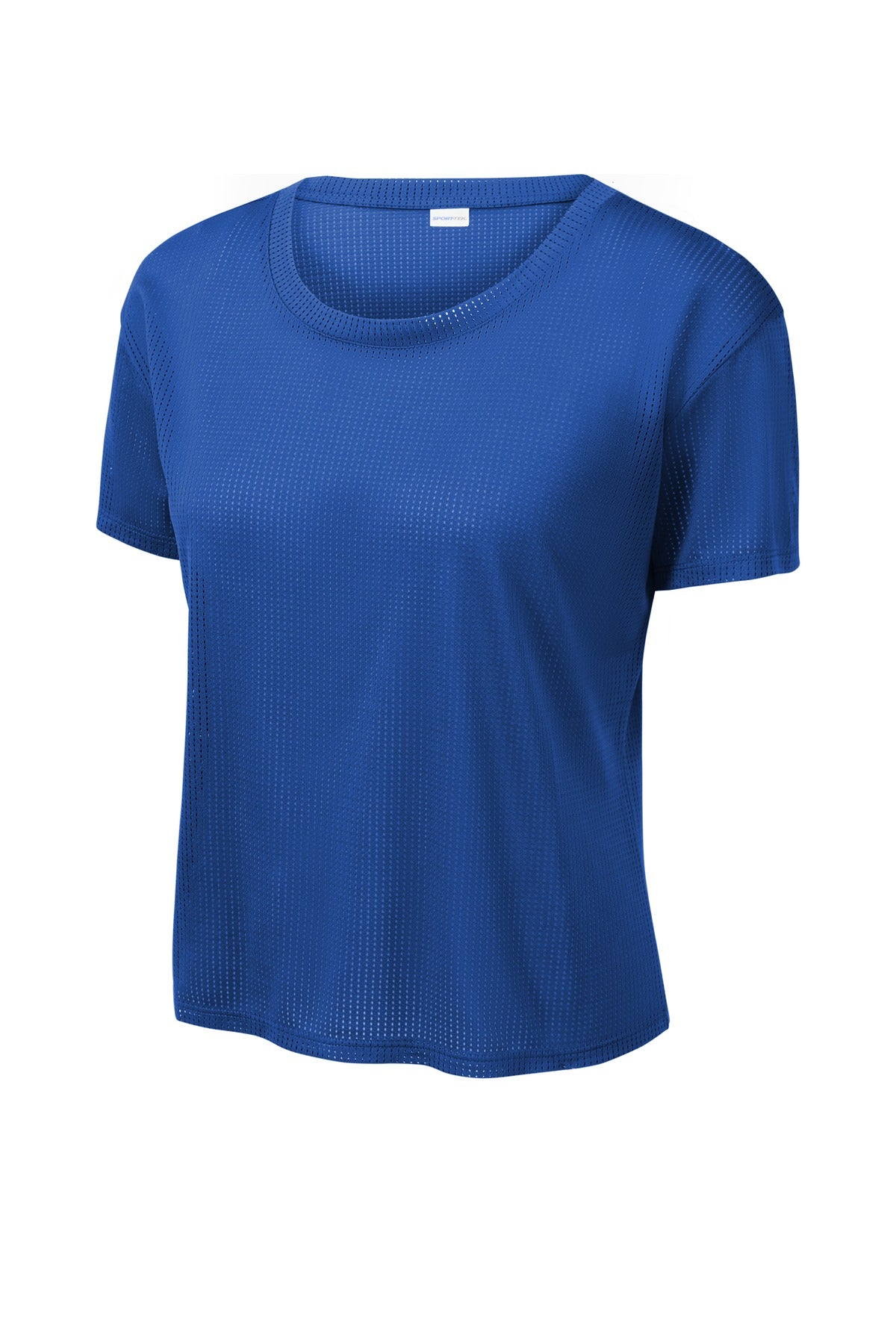 Sport-Tek Women's PosiCharge Draft Crop Tee LST411 - True Royal - Front (flat)