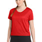 Sport-Tek Women's PosiCharge Draft Crop Tee LST411 - True Red - Front
