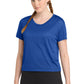 Sport-Tek Women's PosiCharge Draft Crop Tee LST411 - True Royal - Front