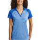 Sport-Tek  ®  Women's PosiCharge  ®  RacerMesh  ®  Raglan Heather Block Polo. LST641