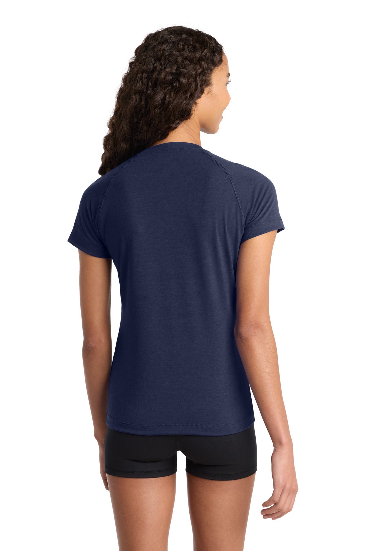 Sport-Tek Women's Ultimate Performance V-Neck LST700 - True Navy - Back
