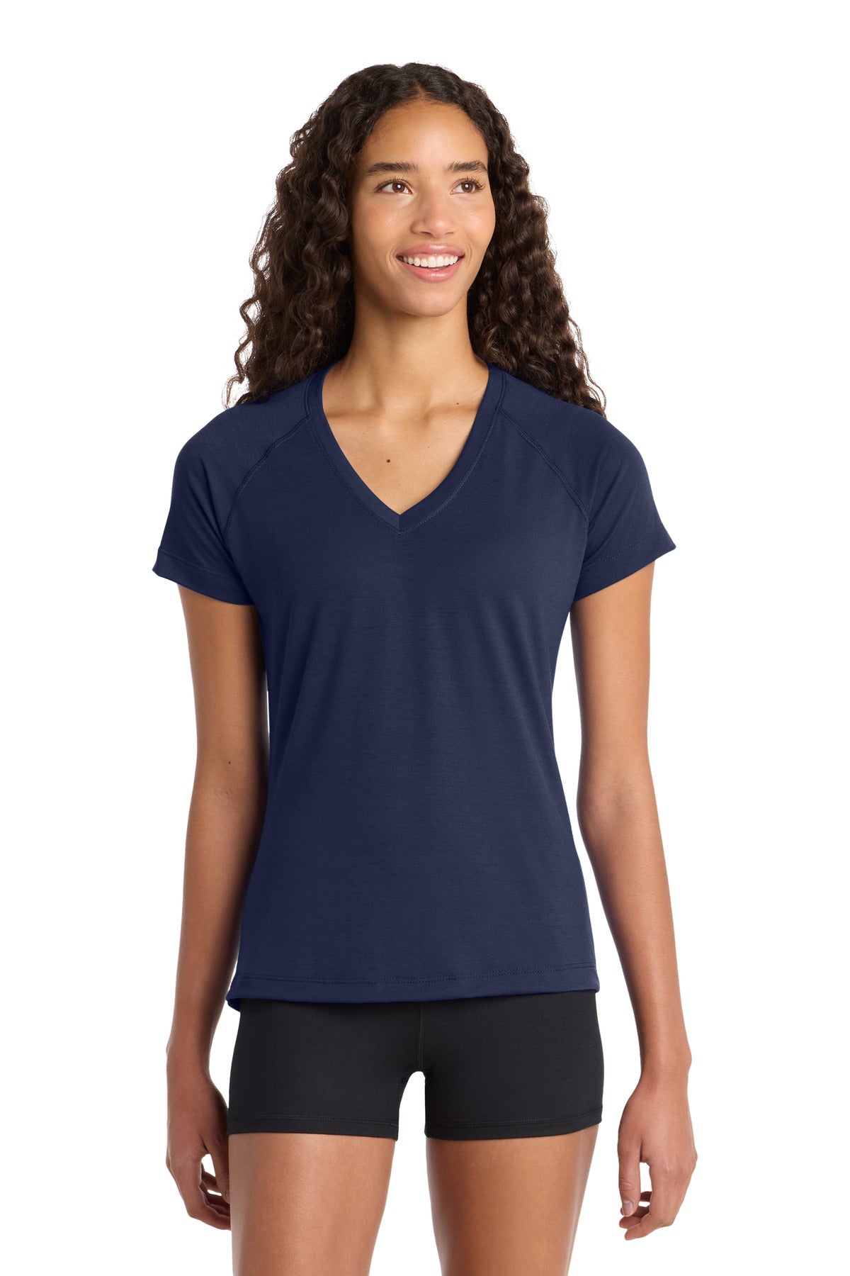 Sport-Tek Women's Ultimate Performance V-Neck LST700 - True Navy - Front