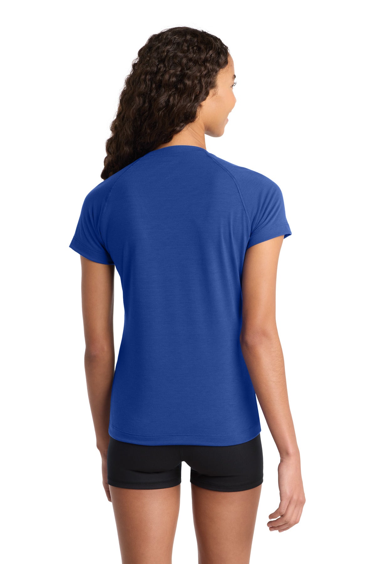 Sport-Tek Women's Ultimate Performance V-Neck LST700 - True Royal - Back