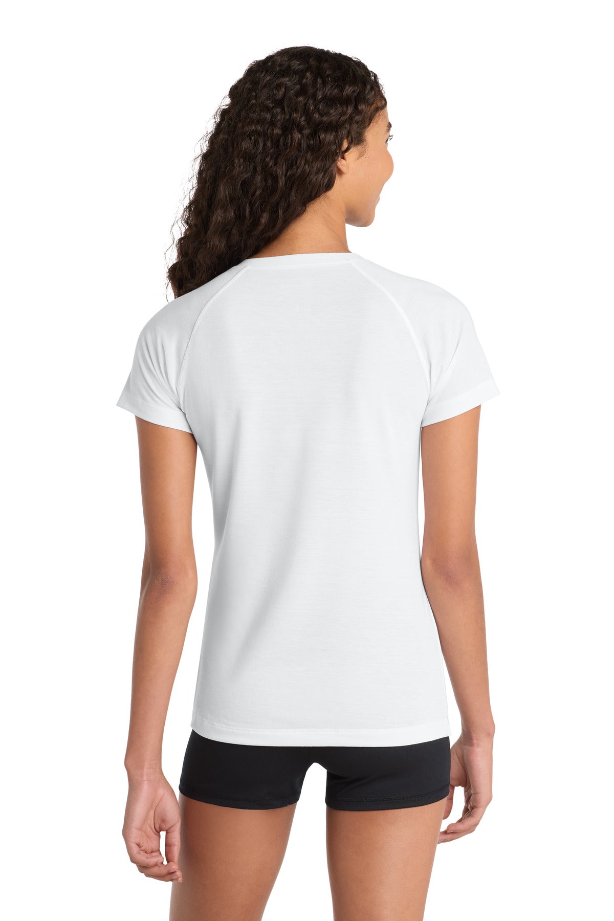 Sport-Tek Women's Ultimate Performance V-Neck LST700 - White - Back