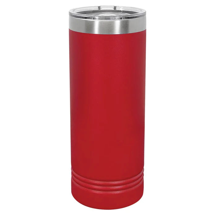 22 oz Skinny Stainless Steel Insulated SureGrip Tumblers, Blank, Polar Camel Lid