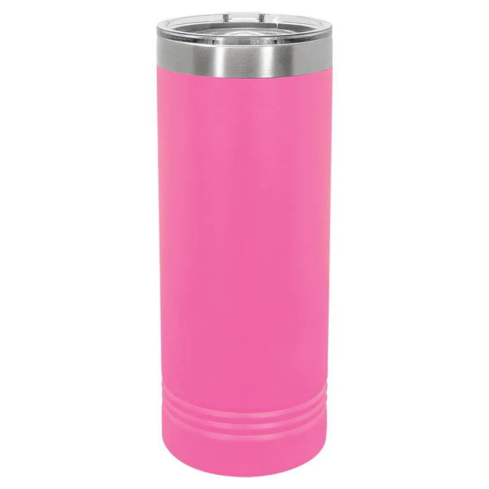 22 oz Skinny Stainless Steel Insulated SureGrip Tumblers, Blank, Polar Camel Lid
