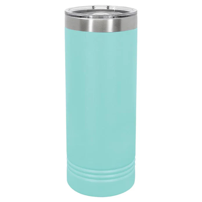 22 oz Skinny Stainless Steel Insulated SureGrip Tumblers, Blank, Polar Camel Lid