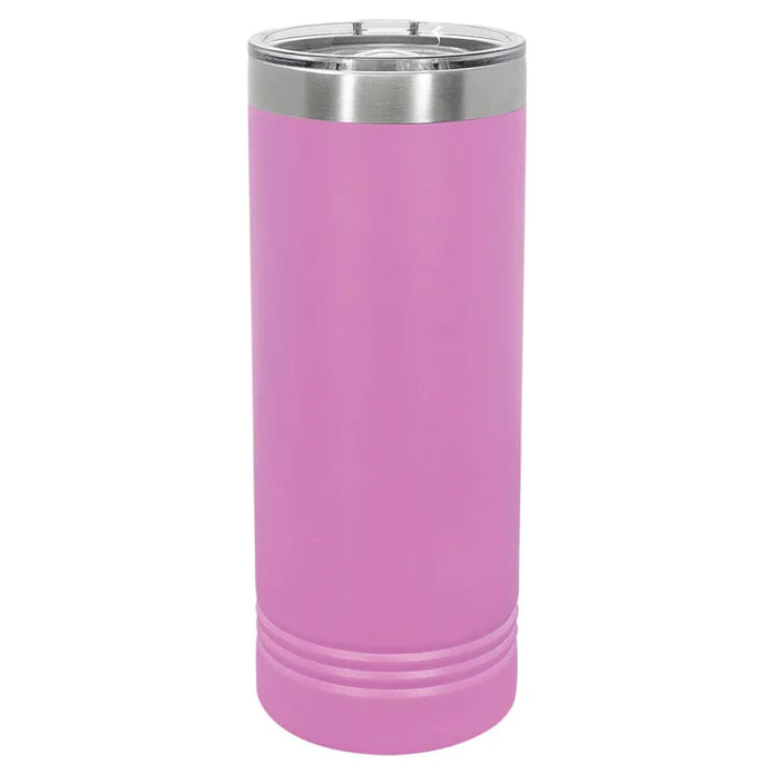 22 oz Skinny Stainless Steel Insulated SureGrip Tumblers, Blank, Polar Camel Lid