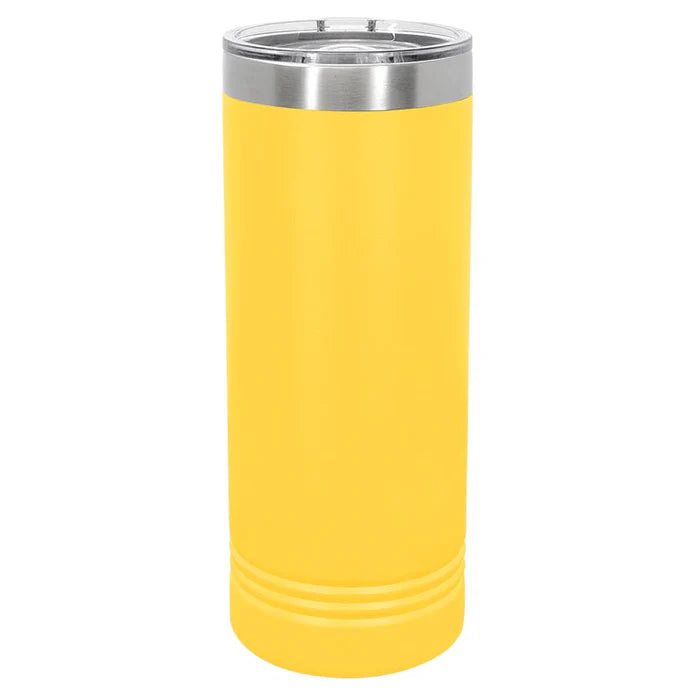 22 oz Skinny Stainless Steel Insulated SureGrip Tumblers, Blank, Polar Camel Lid