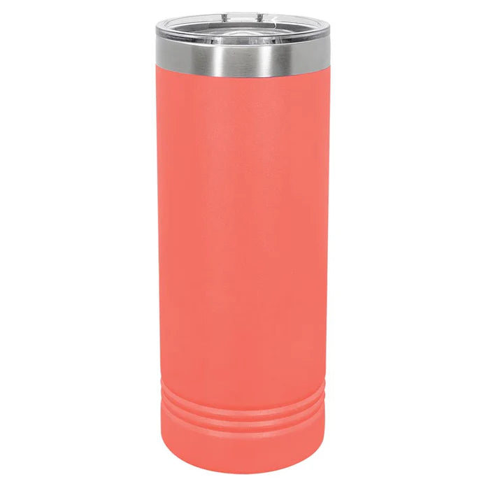 22 oz Skinny Stainless Steel Insulated SureGrip Tumblers, Blank, Polar Camel Lid