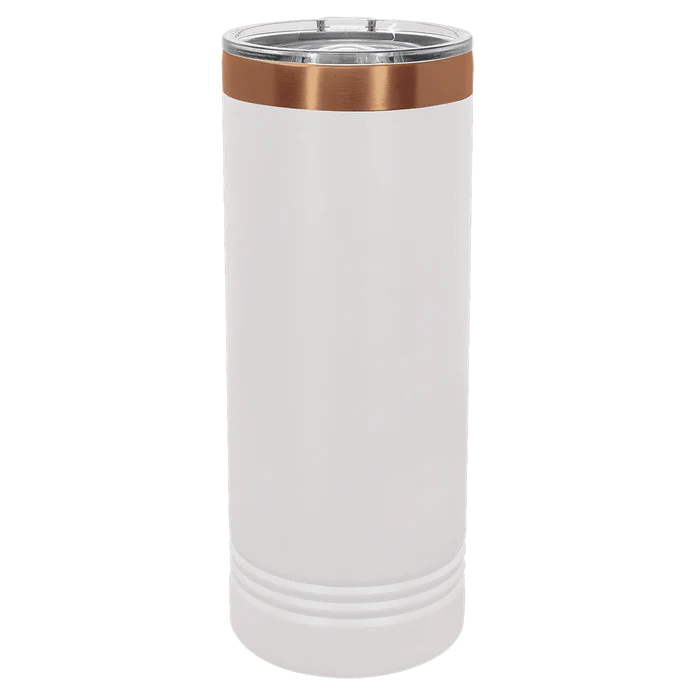 22 oz Skinny Stainless Steel Insulated SureGrip Tumblers, Blank, Polar Camel Lid