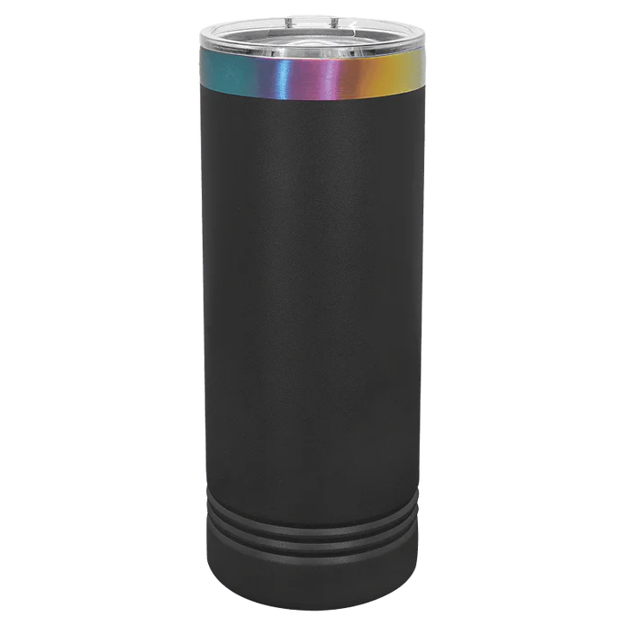 22 oz Skinny Stainless Steel Insulated SureGrip Tumblers, Blank, Polar Camel Lid