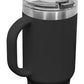 Laser Engravable Black 40oz Polar Camel Vacuum Insulated Travel Mug with Straw