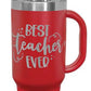 Laser Engravable Red 40oz Polar Camel Vacuum Insulated Travel Mug with Straw