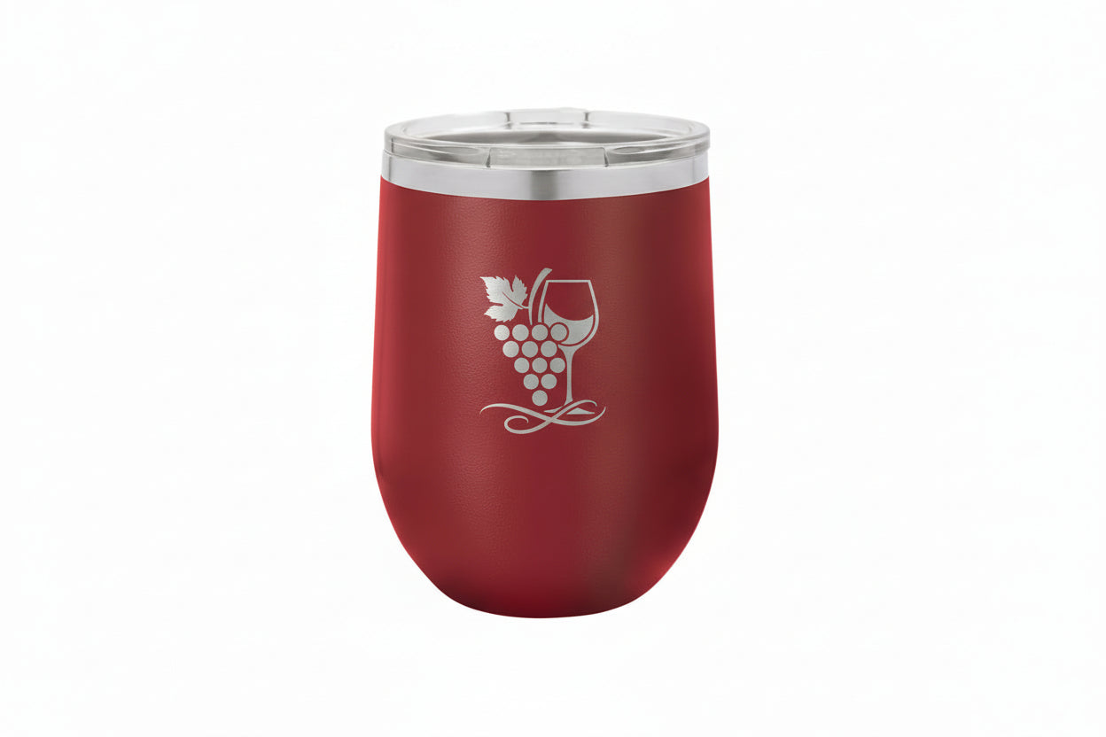 12oz Laser Engravable Polar Camel Vacuum Insulated Wine Tumbler